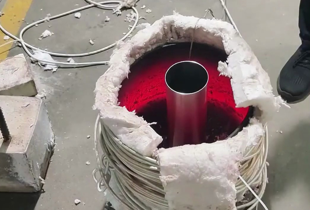 ?金屬管熱裝熱套配合全過程，感應加熱技術太實用了！