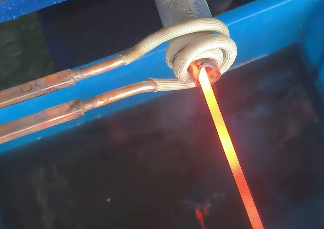 ?超高頻加熱機實測！8mm棒料在線加熱全過程！